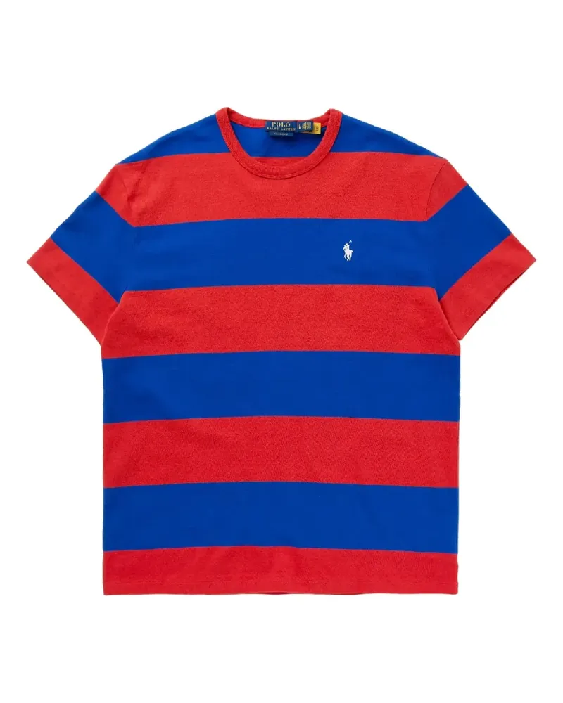 Ralph Lauren striped logo T-shirt - Rot Rot