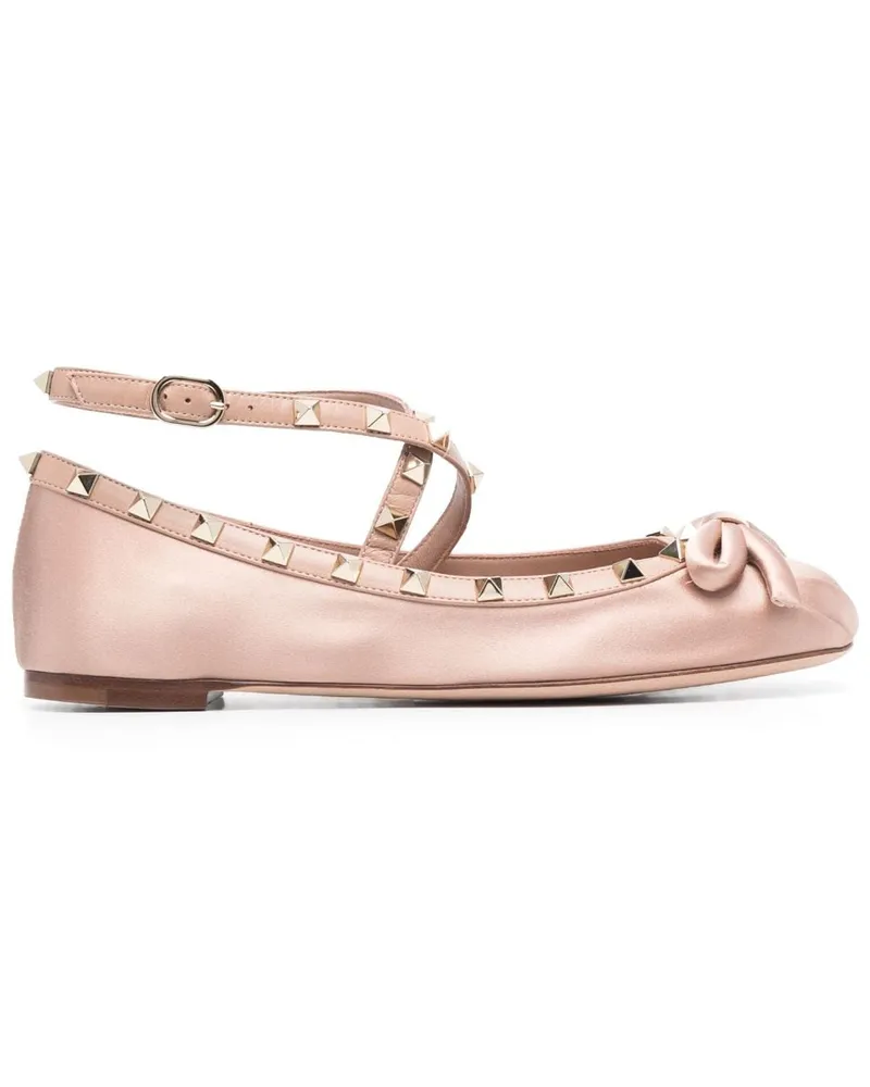 Valentino Garavani Rockstud Ballerinas Rosa