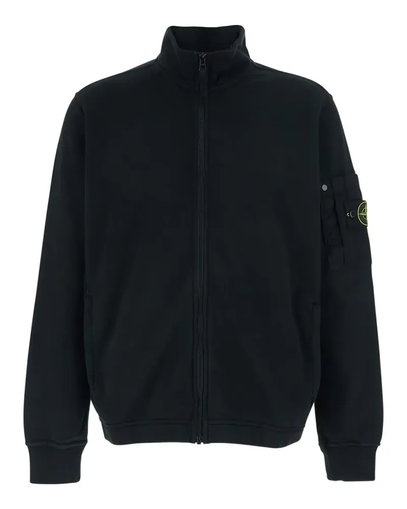 Stone Island zip pocket sweatshirt - Schwarz Schwarz