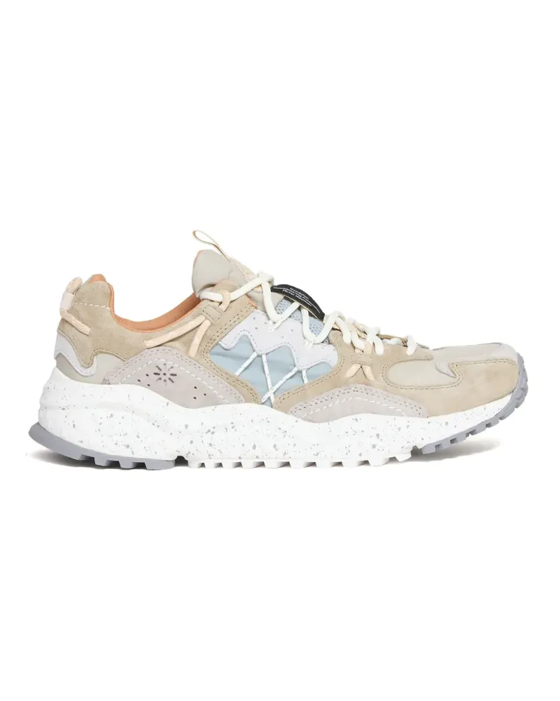 Flower MOUNTAIN yamabushi uni suede sneakers - Nude Nude