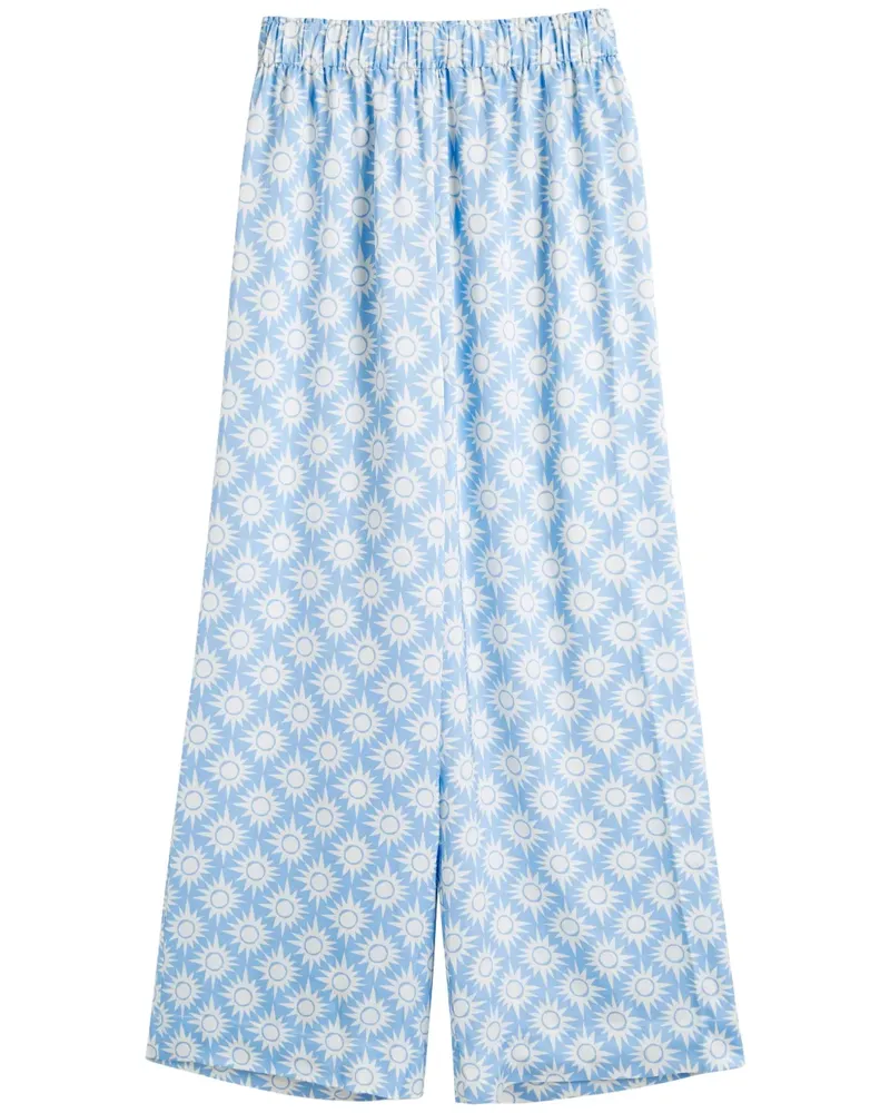 Chinti & Parker x Laura Whitmore Hose mit Print - Blau Blau