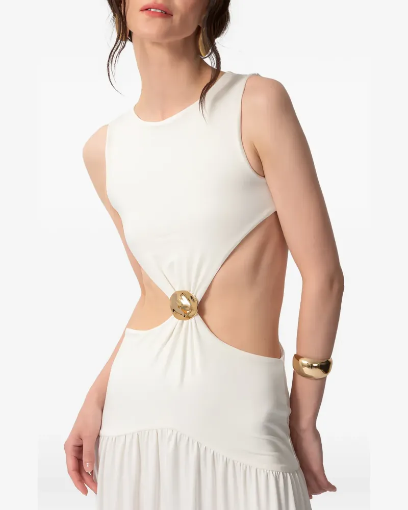CONCEPTO Solea cut-out draped-panel maxi dress - Nude Nude
