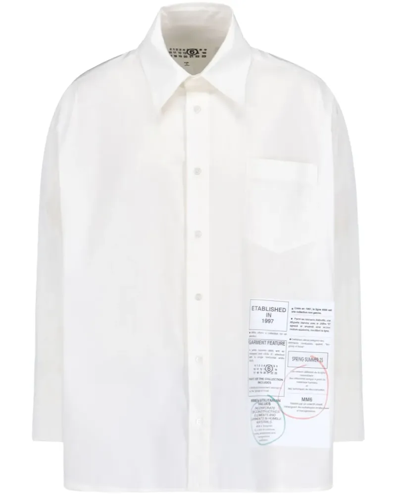Maison Margiela Klassisches Hemd - Weiß Weiß