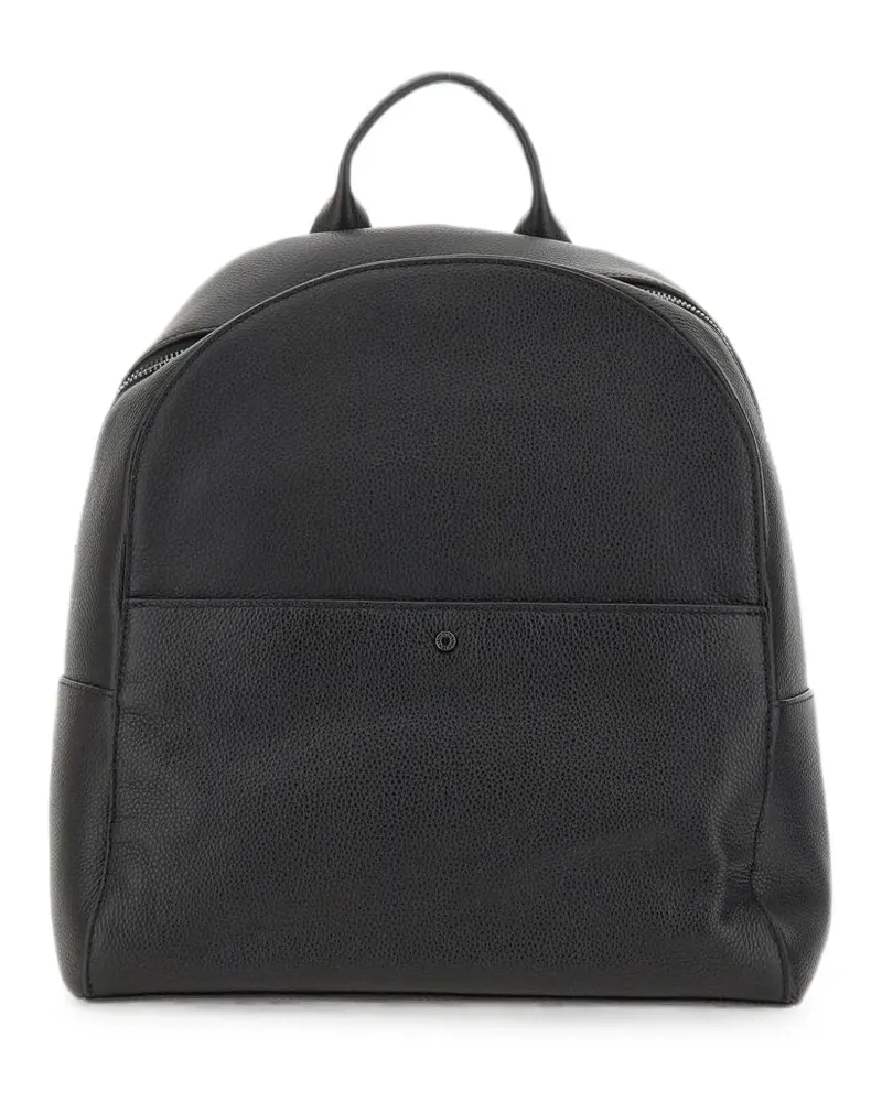 Gianni Chiarini Florence hammered leather backpack - Schwarz Schwarz