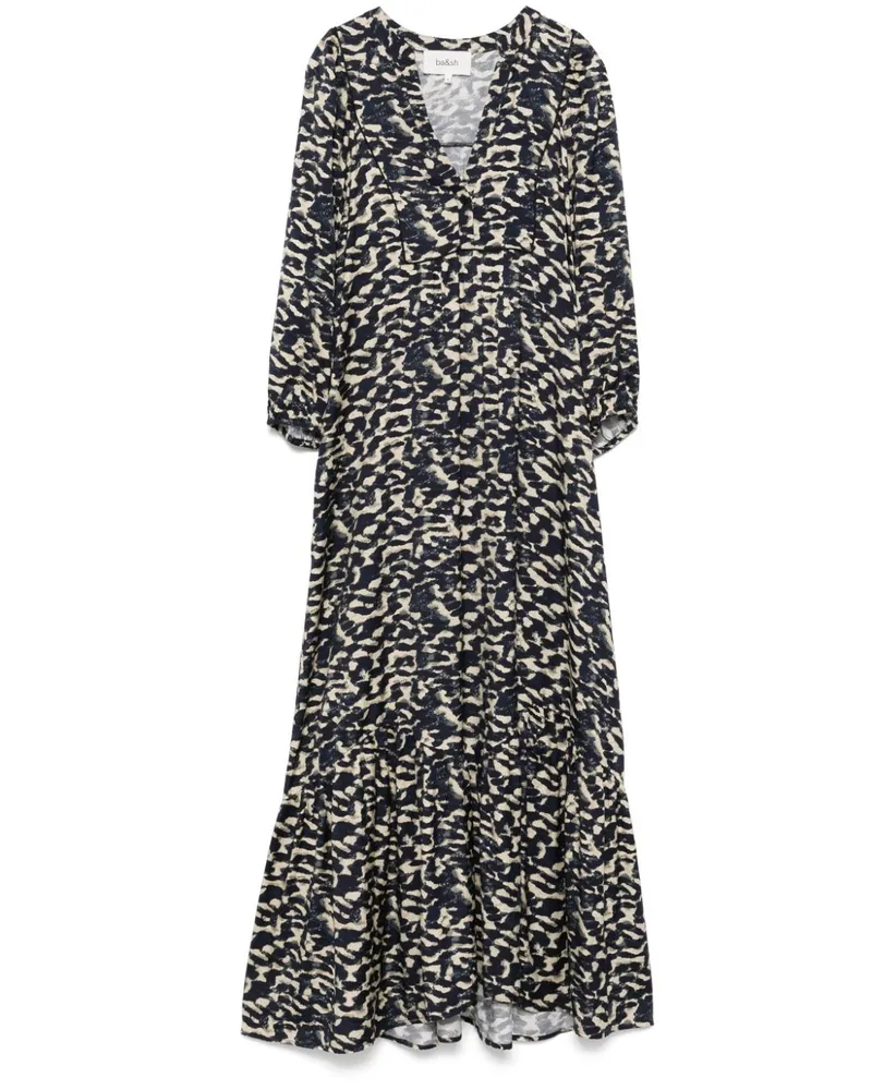 ba&sh Agatha Midikleid - Blau Blau