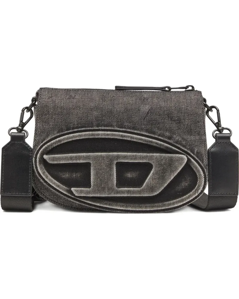 Diesel Kameratasche mit Logo-Prägung - Schwarz Schwarz