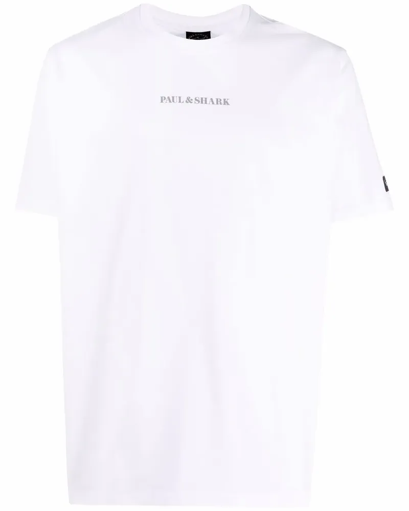 Paul & Shark T-Shirt mit Logo-Print - Weiß Weiß