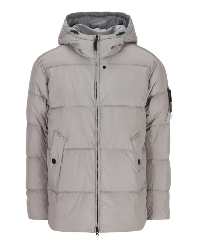 Stone Island Crinkle Reps NY padded jacket - Grau Grau