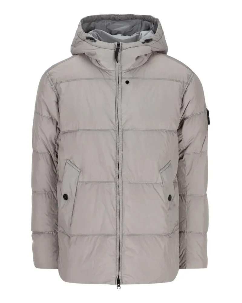 Stone Island Crinkle Reps NY padded jacket - Grau Grau