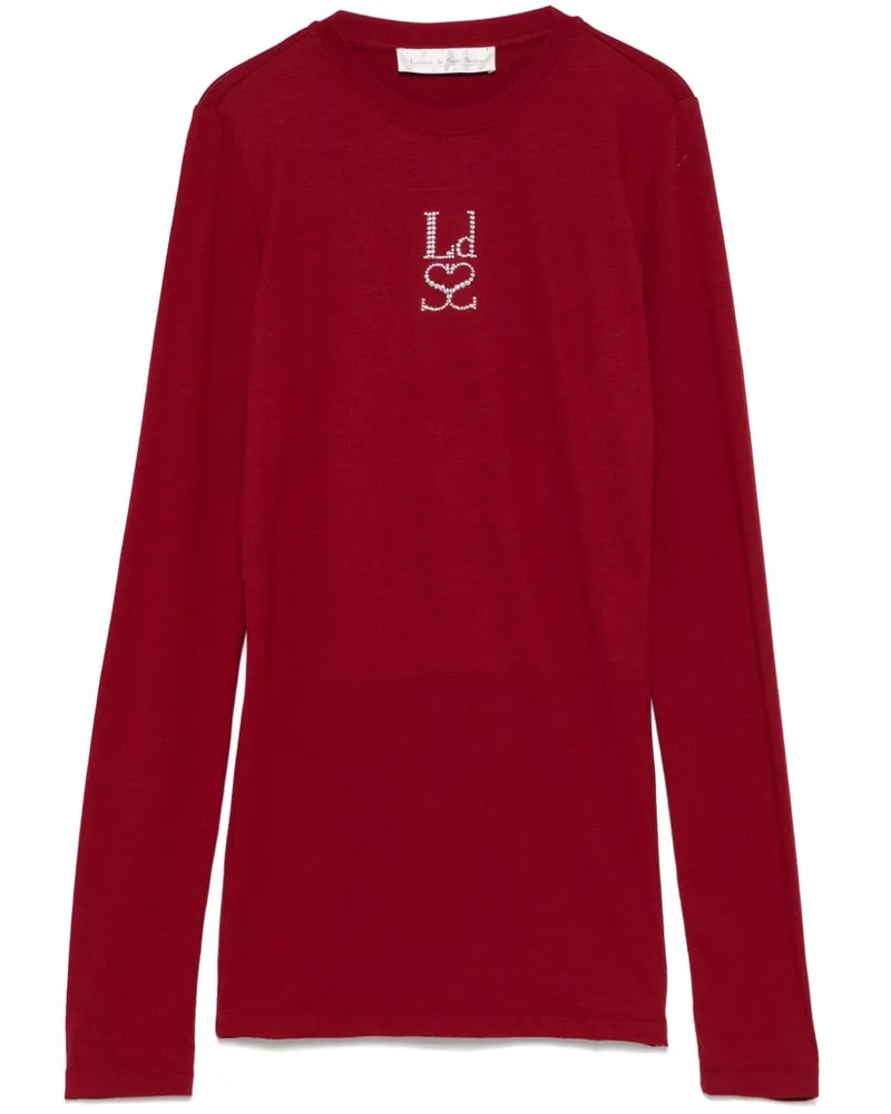 Ludovic de Saint Sernin T-Shirt mit Nieten-Logo - Rot Rot