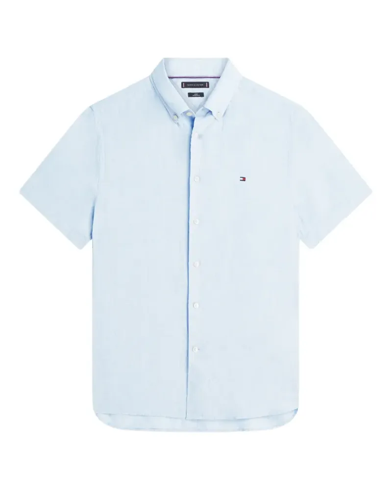 Tommy Hilfiger logo-embroidered shirt - Blau Blau