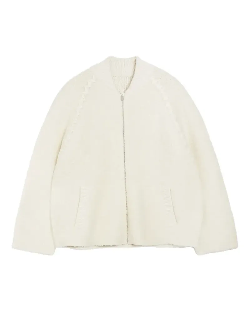 Vera Wang Jacke aus Bouclé - Nude Nude