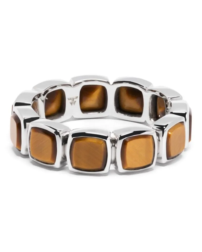 Tom Wood Ring aus Sterlingsilber mit Tigerauge