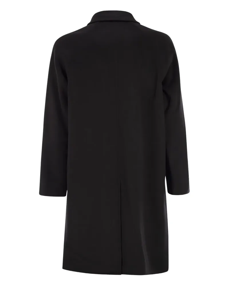 Paltò Einreihiger Mantel - Schwarz Schwarz