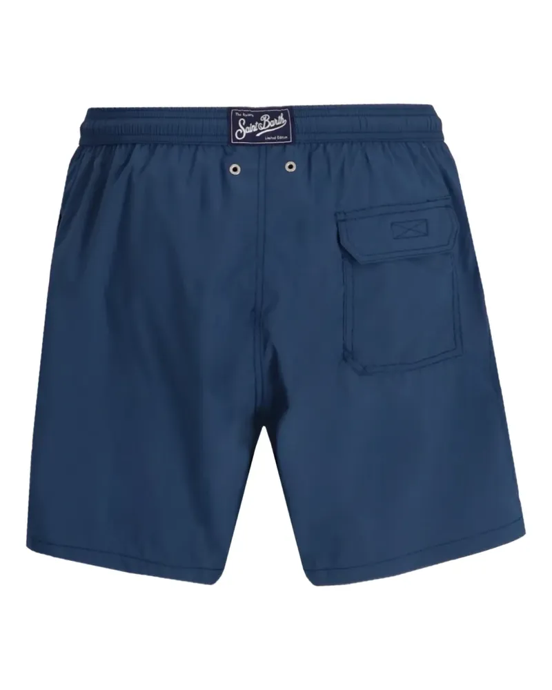 MC2 Saint Barth Badeshorts mit Palmenstickerei - Blau Blau