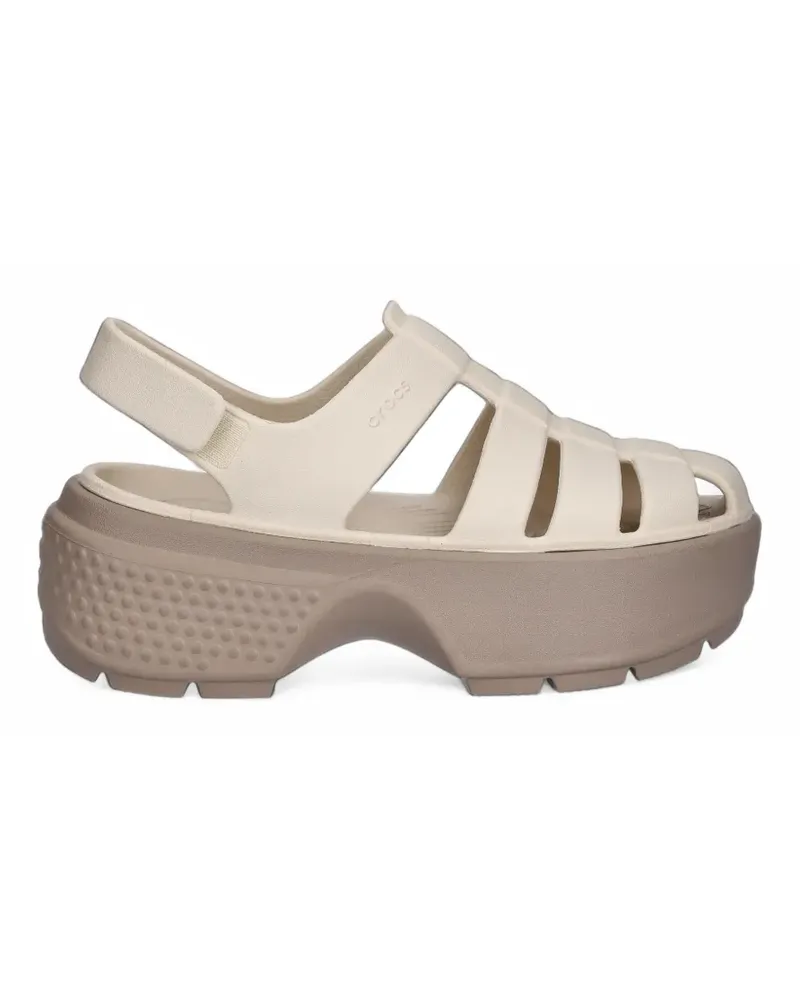 Crocs Stomp cage-detail sandals - Nude Nude