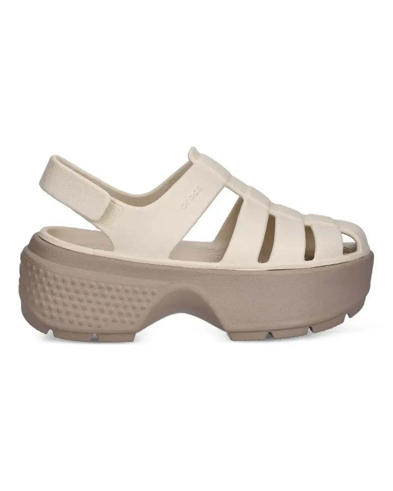 Crocs Stomp Sandalen mit Käfig - Nude Nude