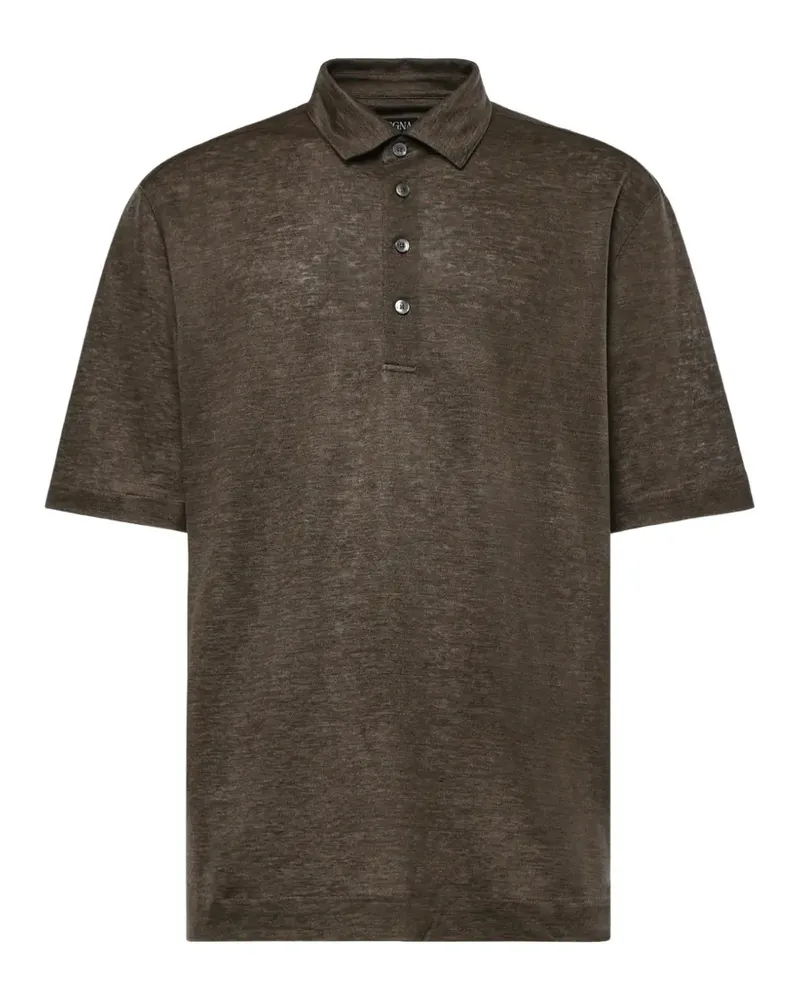 Ermenegildo Zegna short-sleeve polo shirt - Braun Braun