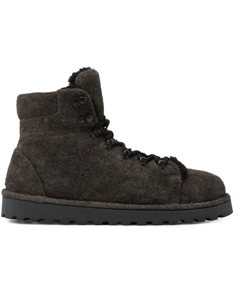 Marsèll Pallottola lace-up shearling boots - Grau Grau