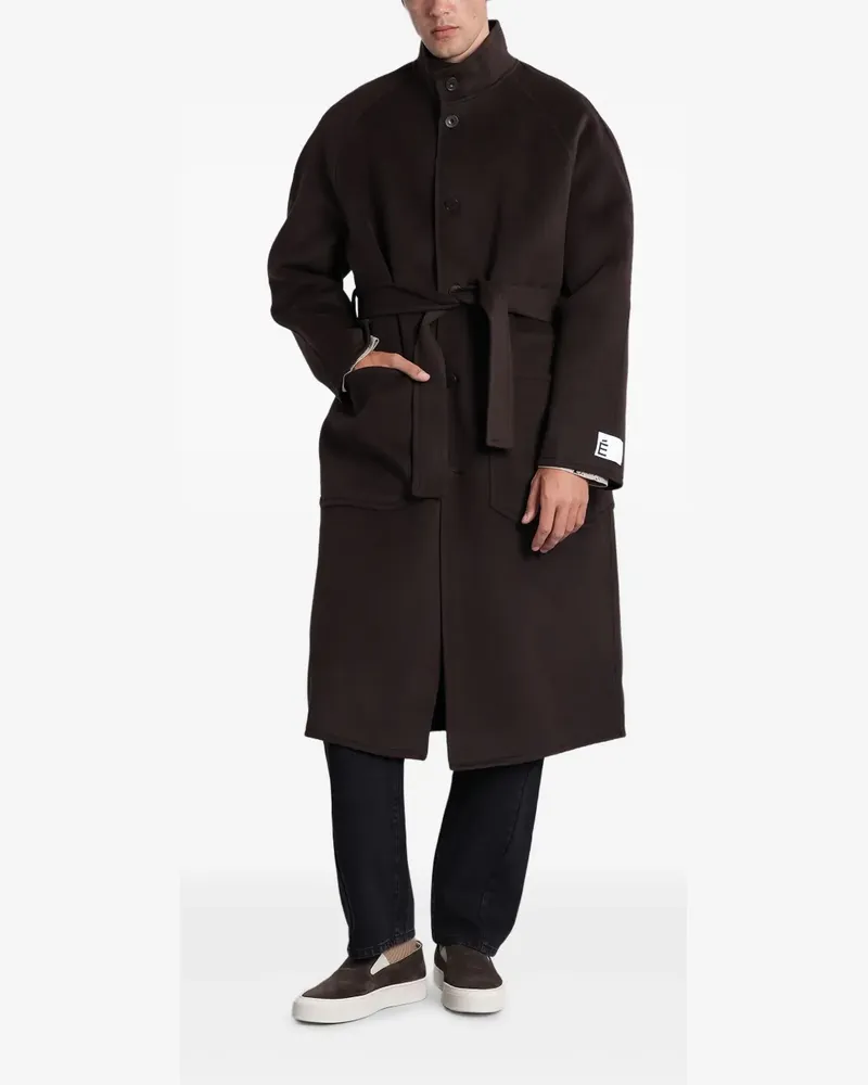 Études Studio belted single-breasted coat - Braun Braun