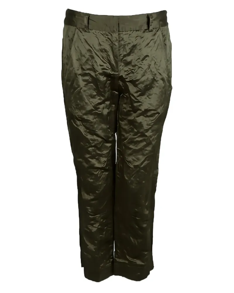 Vera Wang Tapered-Hose aus Satin - Grün Grün