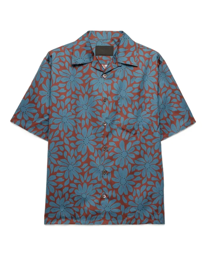 Prada Kurzärmeliges Hemd - Rot Rot