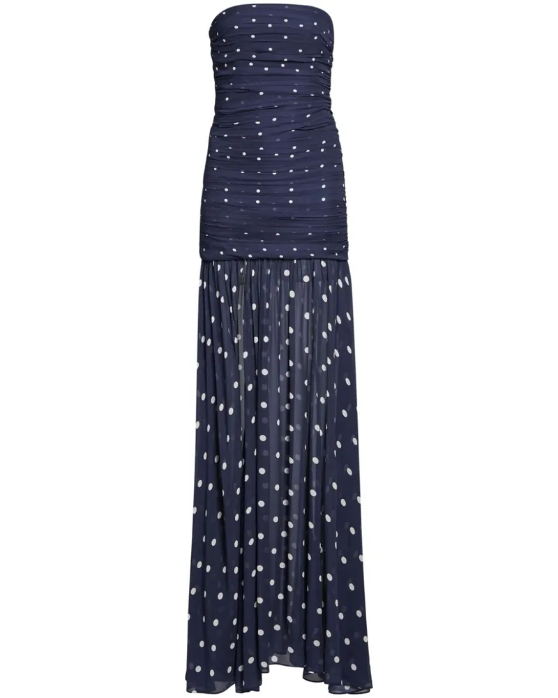 Retrofête Annalise Maxikleid - Blau Blau