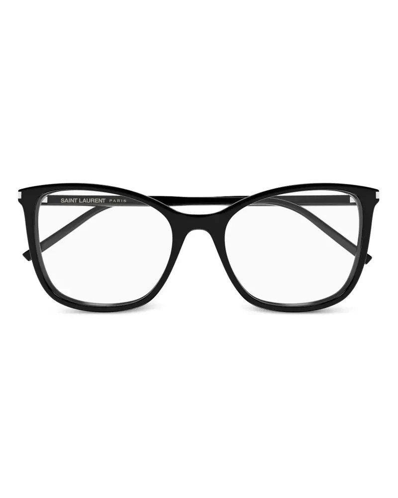 Saint Laurent Geometrische Brille - Schwarz Schwarz