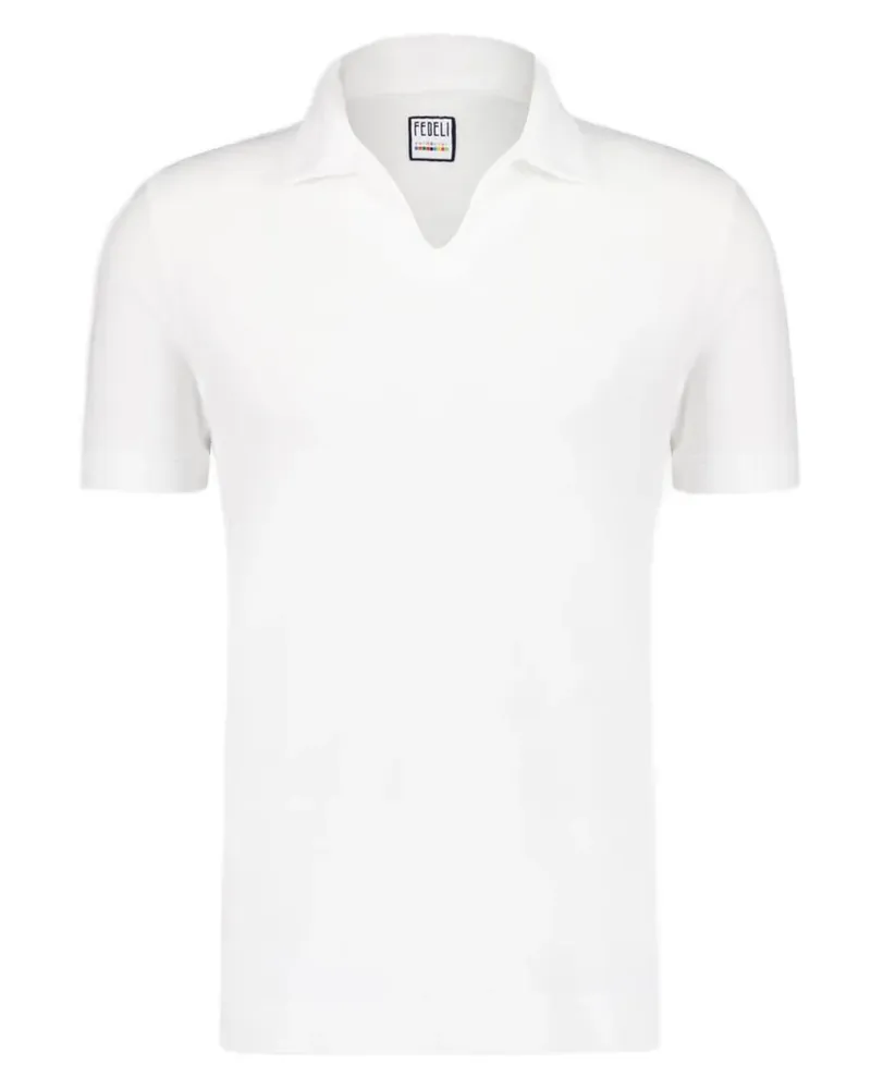 Fedeli Klassisches Poloshirt - Weiß Weiß
