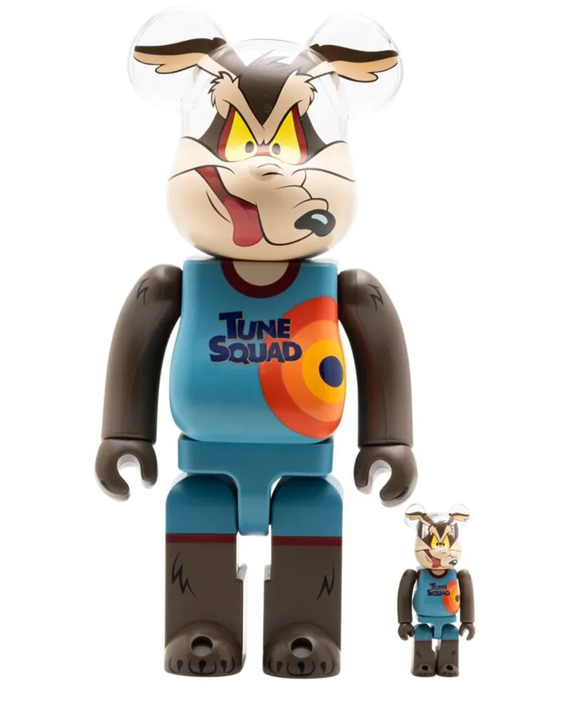 Medicom Toy Wile E. Coyote Space Jam a New Legacy BE@RBRICK 100% und 400% Figuren-Set Braun