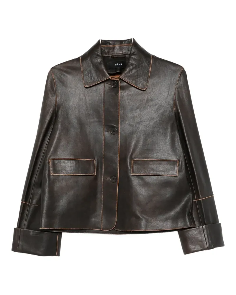 Arma Ella Lederjacke - Braun Braun