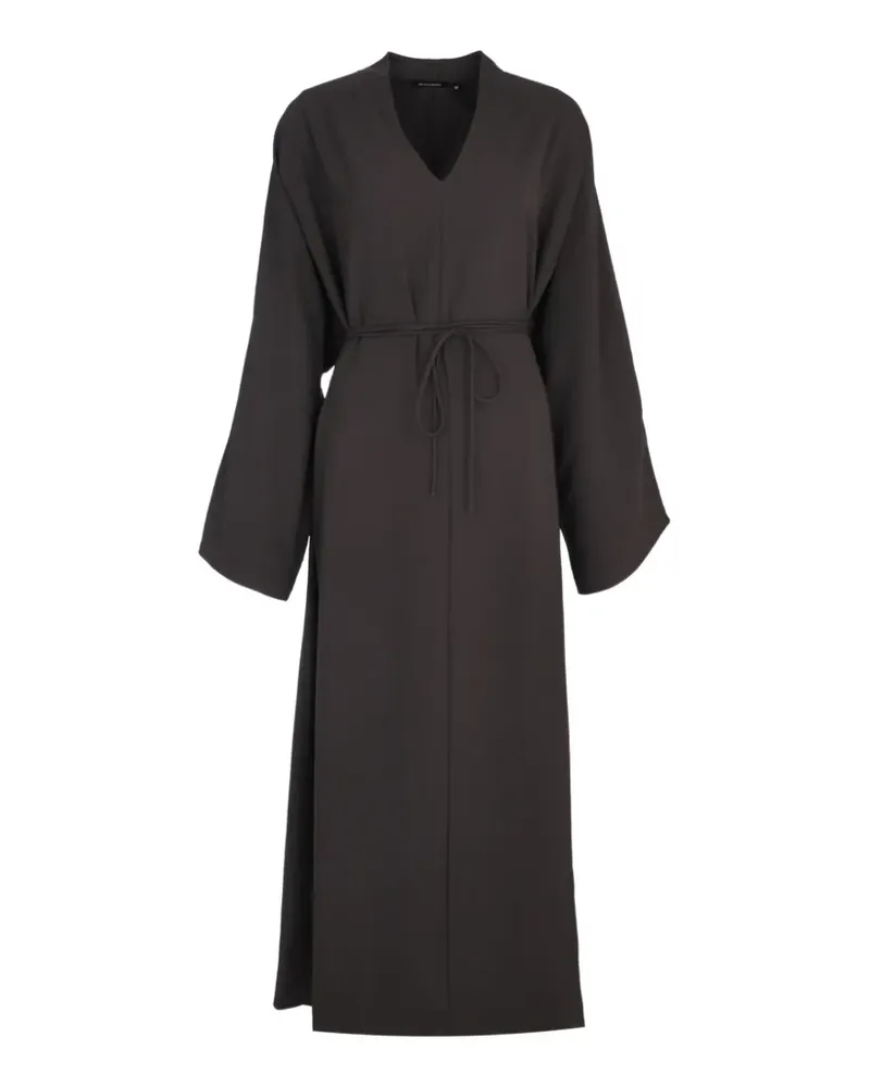 BOUGUESSA Muriella belted silk dress - Braun Braun