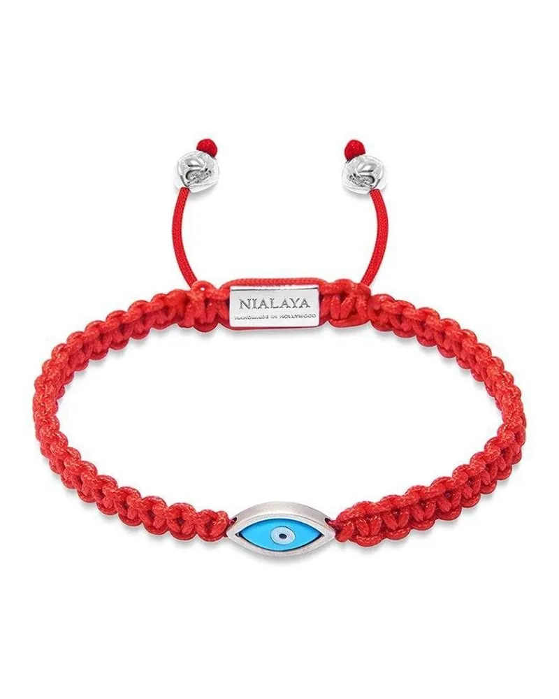 Nialaya Evil Eye Armband Rot