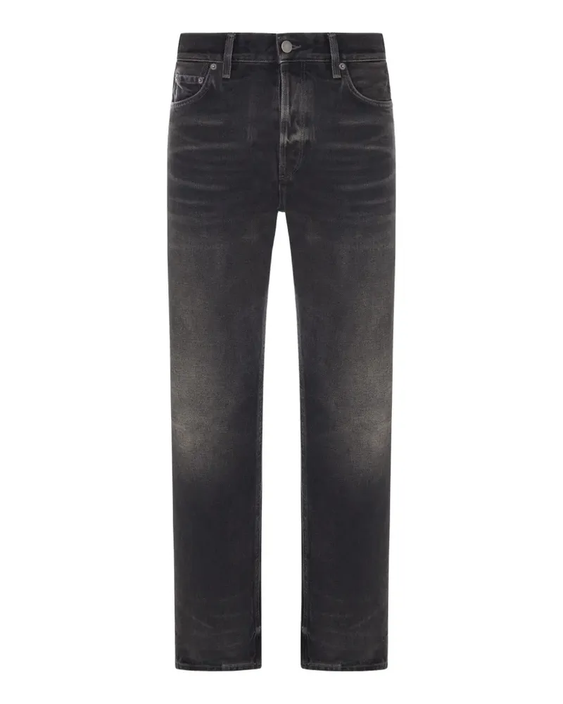 Haikure faded-effect straight-leg jeans - Schwarz Schwarz