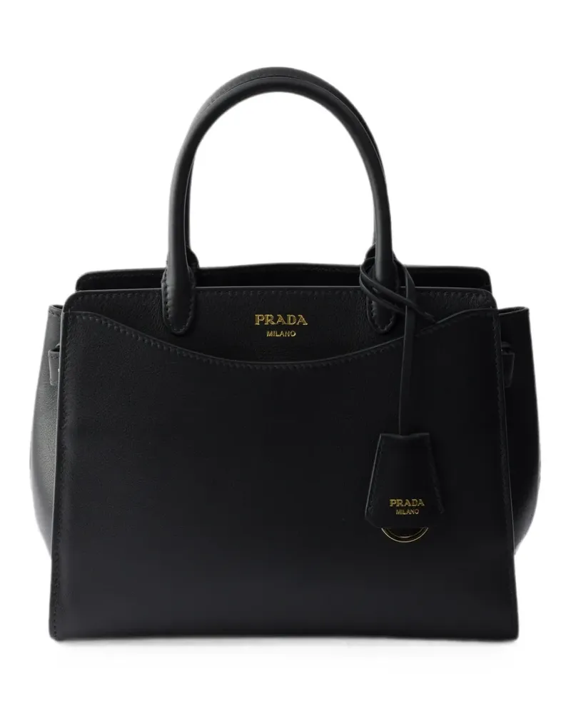 Prada Prelude medium leather handbag - Schwarz Schwarz