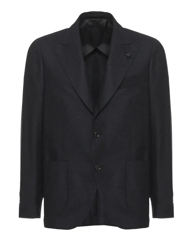 LARDINI Jacke mit Karomuster - Blau Blau