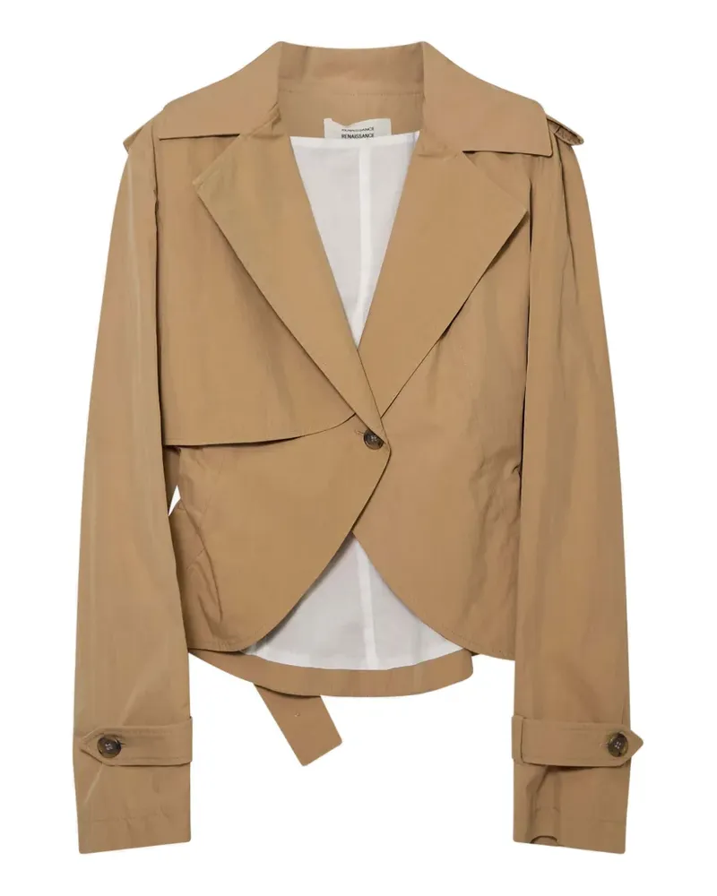 Renaissance Renaissance Anne cropped jacket - Braun Braun