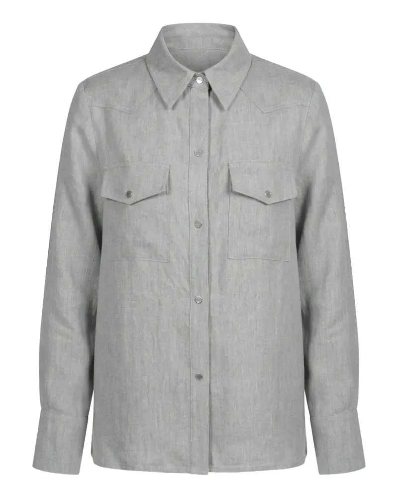 TWP Ranchers Daughter western-yoke shirt - Grau Grau