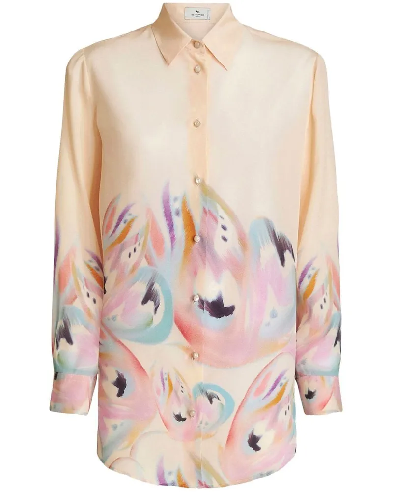 Etro Sweatshirt mit Malerei-Print - Nude Nude