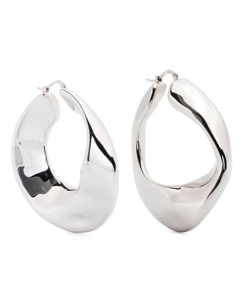 Jil Sander Geometrische Ohrringe - Silber Silber