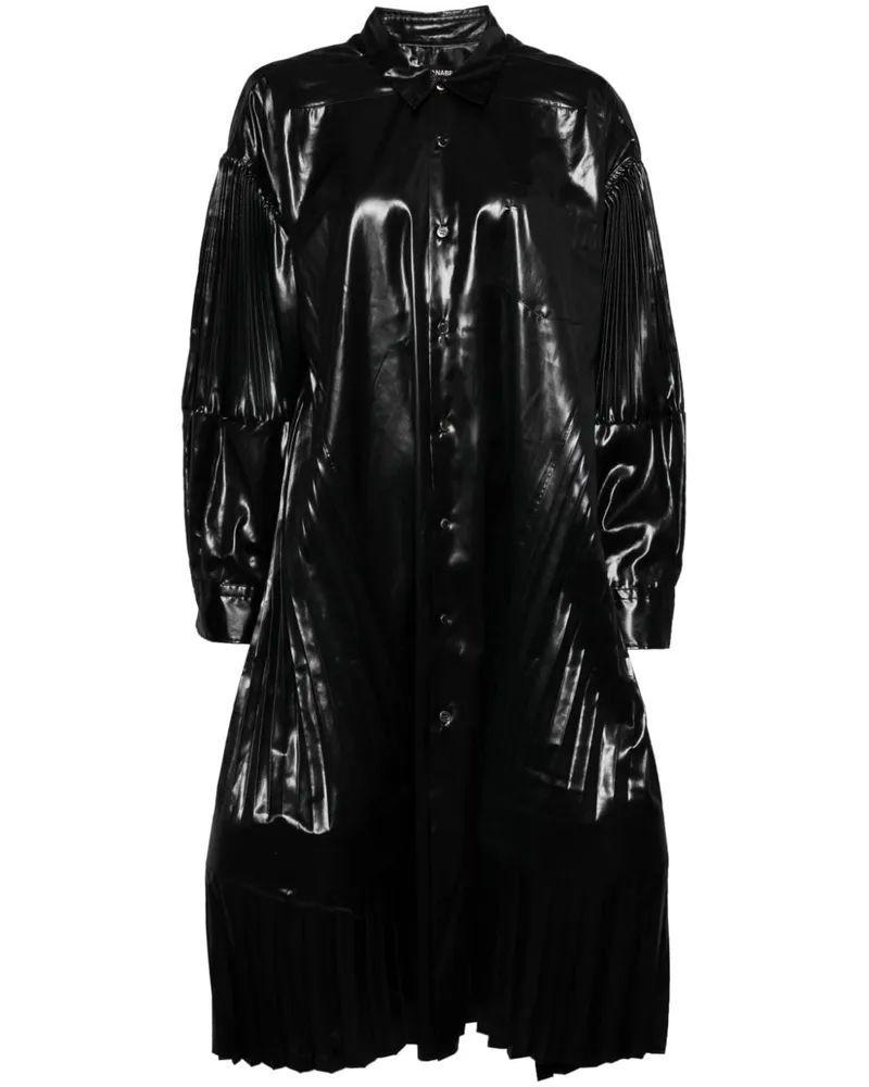 Junya Watanabe Kleid mit Falten - Schwarz Schwarz