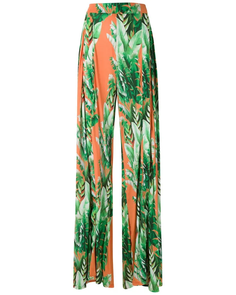 Amir Slama Weite Hose mit Print - Mehrfarbig Mehrfarbig