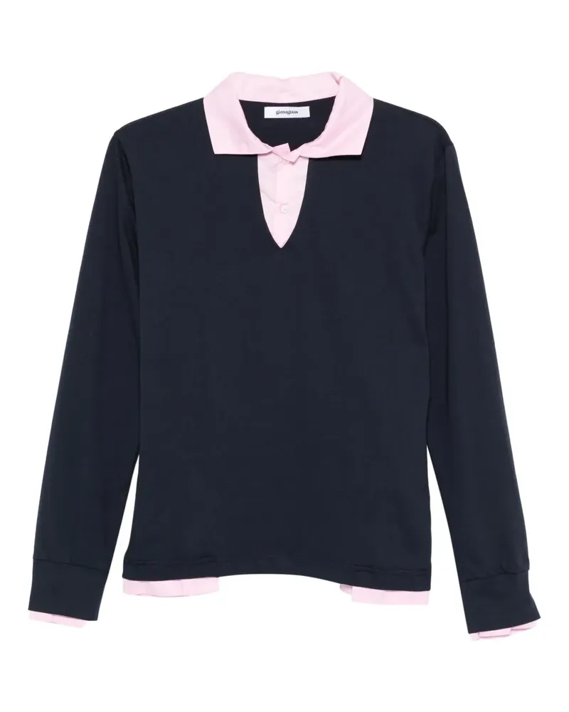 GIMAGUAS Luis Poloshirt mit langen Ärmeln - Blau Blau