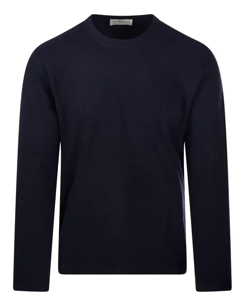 Officine Generale Pullover mit Rundhalsausschnitt - Blau Blau