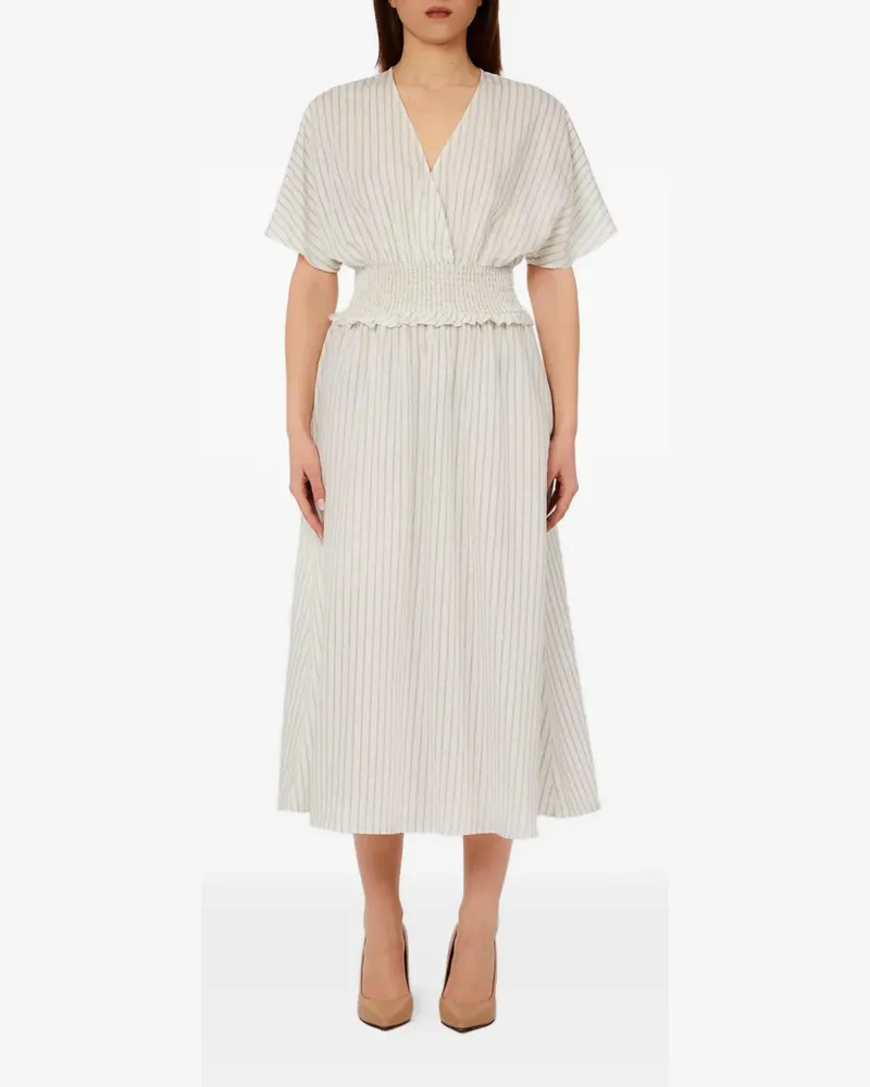 Liu Jo striped midi dress - Nude Nude