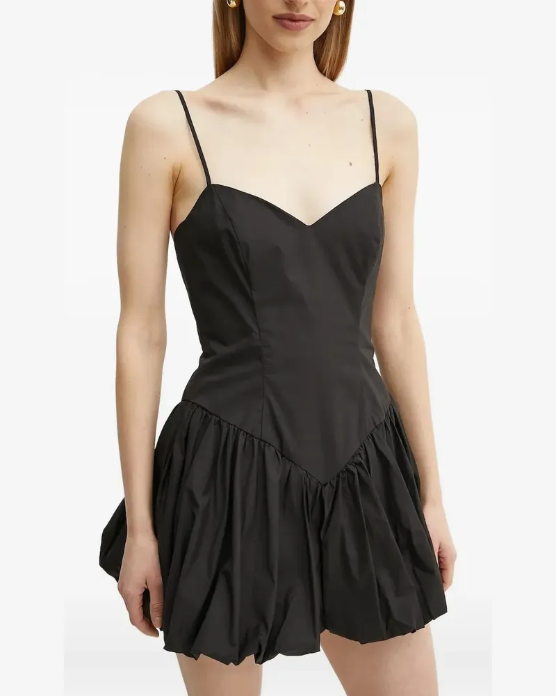 Bardot Minikleid aus Spitze - Schwarz Schwarz