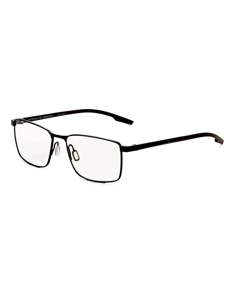 Porsche Design Brille mit eckigem Gestell - Schwarz Schwarz