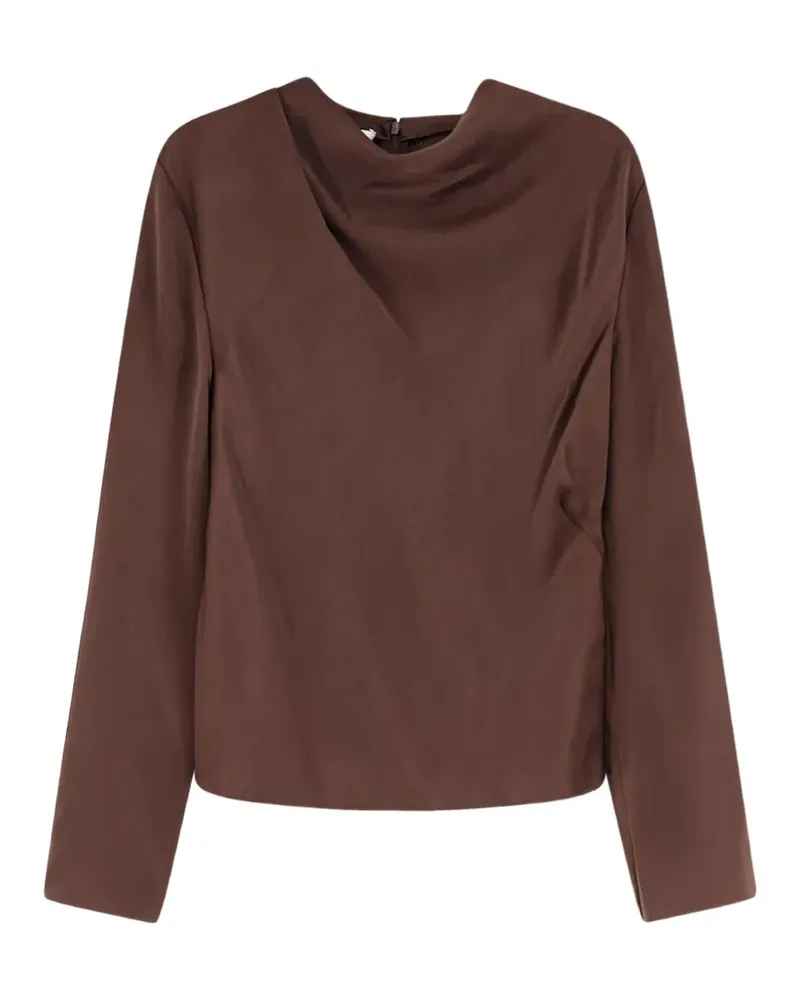 Vince Drapierte Bluse - Braun Braun