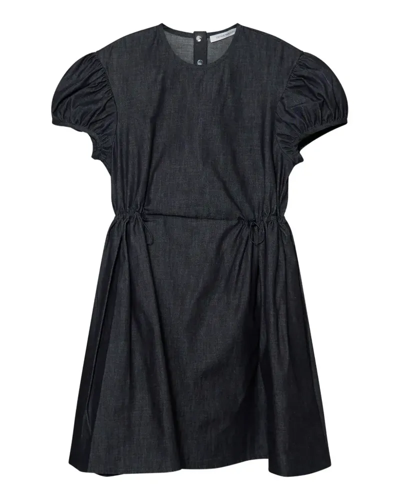 Cecilie Bahnsen Camma puff-sleeve drawstring-waist dress - Blau Blau