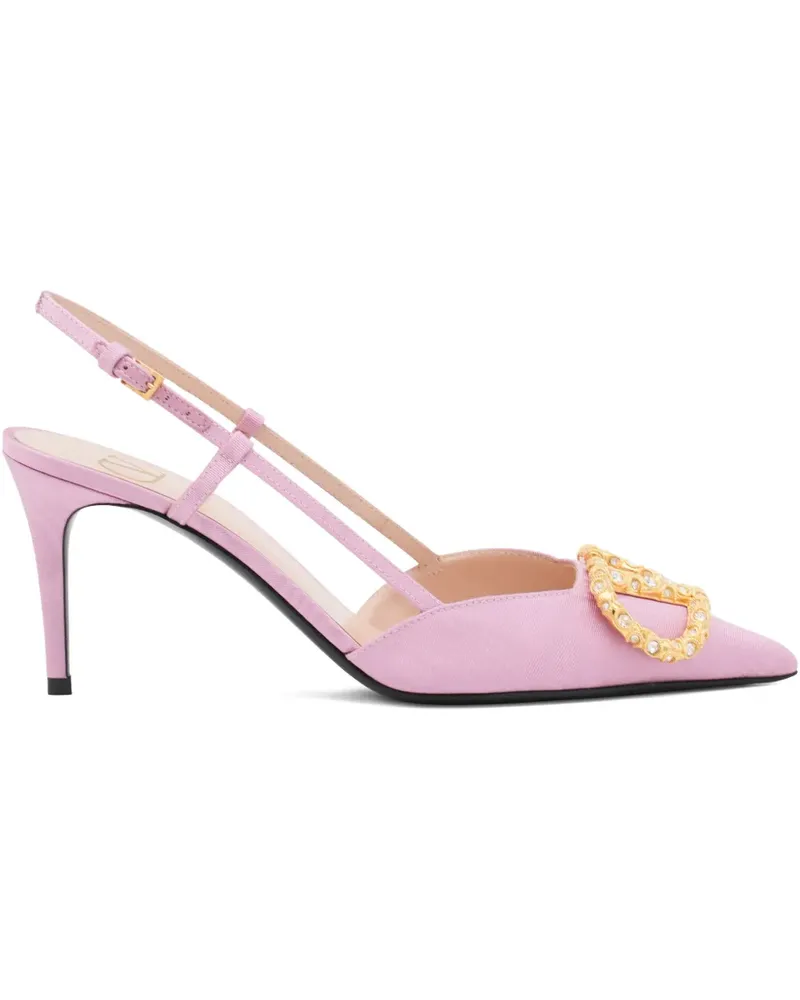 Valentino Garavani VLogo Signature Pumps 80mm - Rosa Rosa